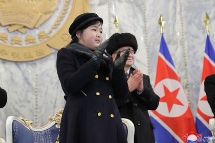 La hija de Kim, Ju-ae, que tendría entre 9 y 10 años, según la inteligencia surcoreana