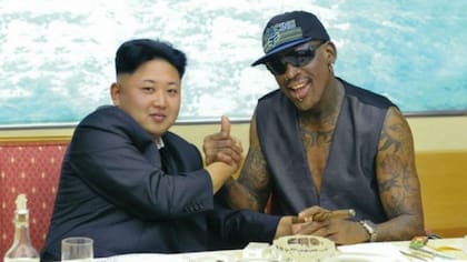 Rodman y Kim Jong-un, el gobernante de Corea del Norte, se hicieron amigos en 2013.