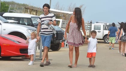 Coria, de paseo con su familia