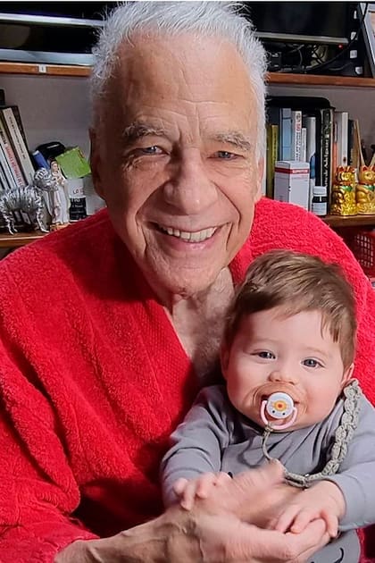 Cormillot junto a su hijo, Emilio