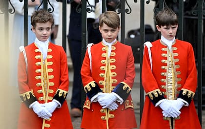 El príncipe George en la abadía de Westminster, en el centro de Londres, el 6 de mayo de 2023, antes de la coronación del rey Carlos III y la reina Camilla. 