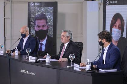 Larreta, Fernández, Kicillof, Capitanich y Carreras