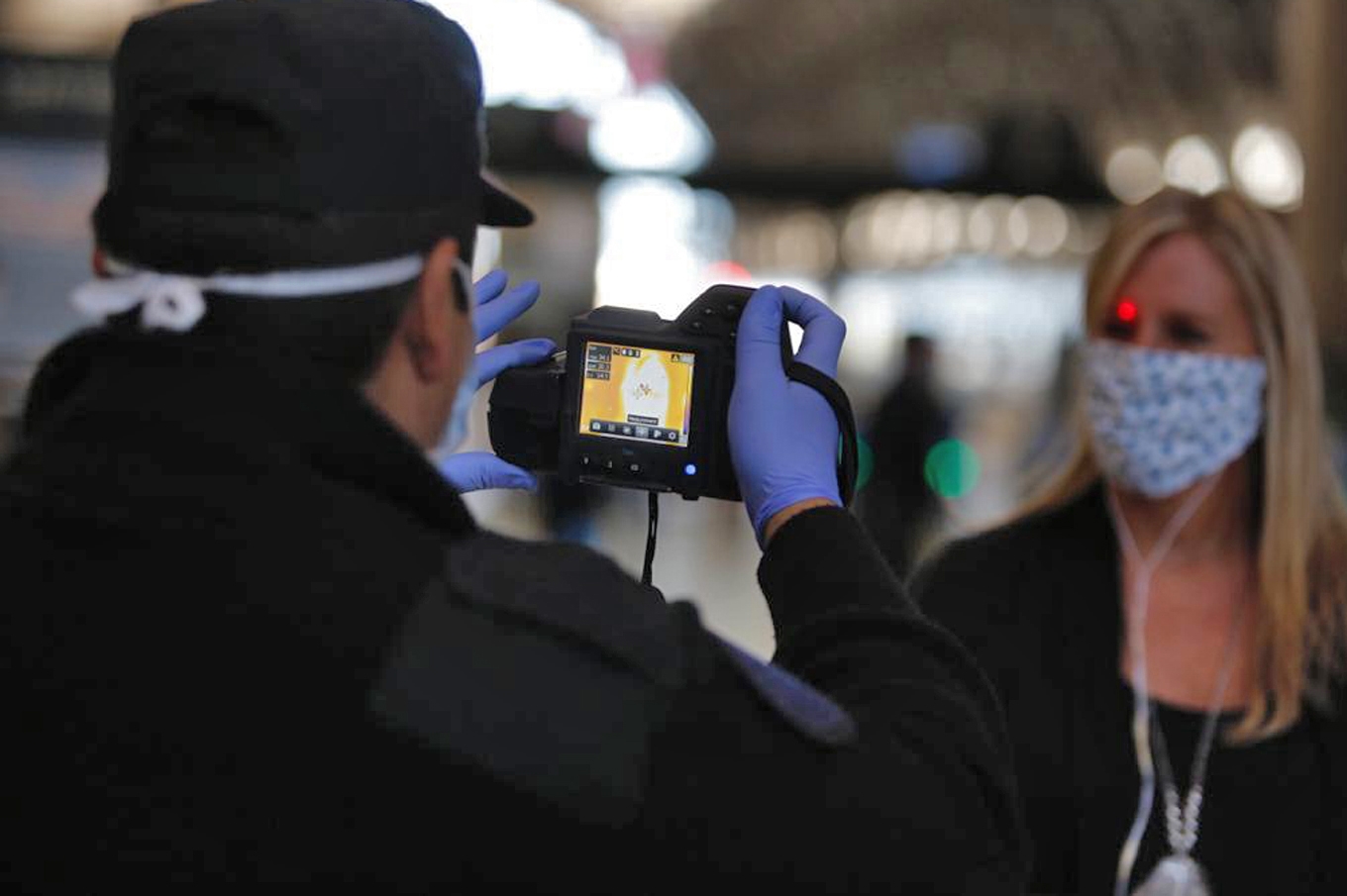 Control de temperatura en la estación de trenes de Retiro