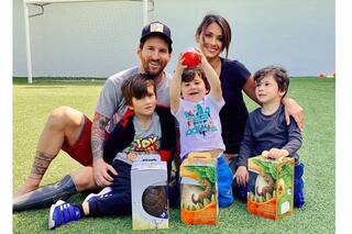 Felices Pascuas. La tierna imagen de la familia Messi en plena cuarentena