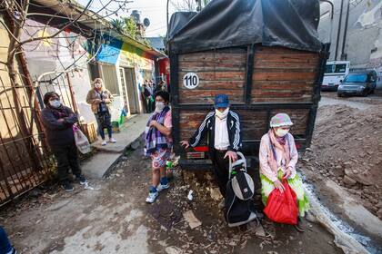 Coronavirus en barrios vulnerables, imagen de la Villa 21-24