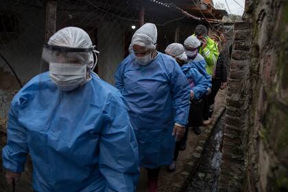 Coronavirus en barrios vulnerables, imagen de la Villa Azul