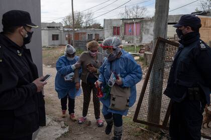 Coronavirus en barrios vulnerables, imagen de la Villa Azul