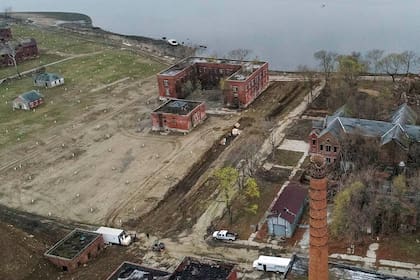 Vista de la gran fosa común