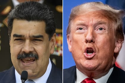 Salazar anticipó que EEUU, por iniciativa de su presidente, Donald Trump (derecha), acusaría de "narcoterrorismo" al líder venezolano Nicolás Maduro (izquierda)