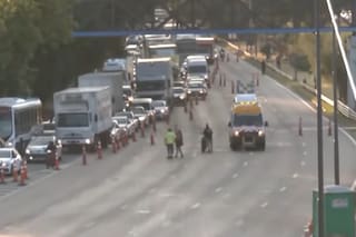 Hay un corte total en el Puente Labruna y la autopista Cantilo por obras