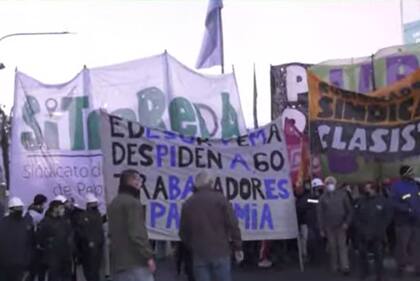 Corte en el Puente Pueyrredón