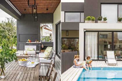 Cortinas roller tamizan el sol de la tarde para aprovechar la galería todo el día