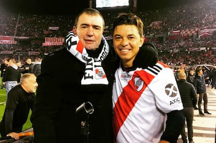 Costa Febre y Gallardo mantienen un vínculo afectivo muy estrecho desde la época de jugador del actual DT