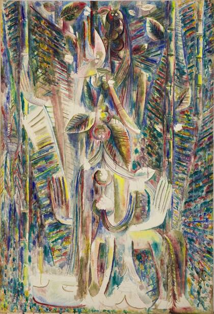 Costantini pagó 9,6 millones por "Omi Obini" (1943), de Wifredo Lam, y marcó un récord para el artista. Antes, encargó todo tipo de estudios para asegurarse su legitimidad y autenticidad