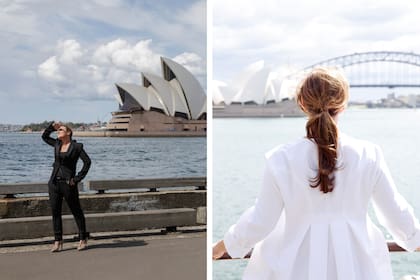 Costó hacerla posar, pero lo logramos. Y con cambio de equipo y todo: Donna es fan, fan de la moda. El saco blanco, un modelo de Alexander McQueen.