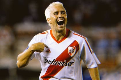 Coudet durante su paso como jugador de River