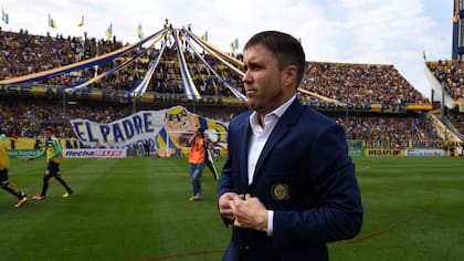 Eduardo Coudet durante su etapa en Rosario Central