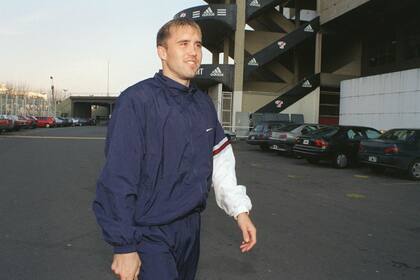 Coudet, en 1999, cuando pasó a River