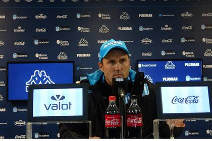 Coudet, en su exposición de hoy ante la prensa