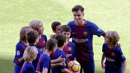 Coutinho, en su presentación, cuando todo era esperanza.