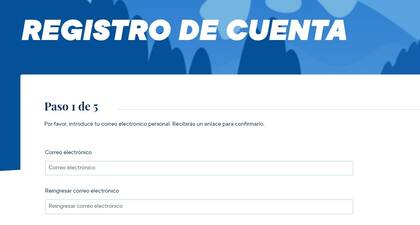 Crear una cuenta en MyDMV requiere de 5 pasos