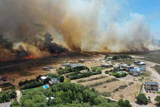 Creen que el Tren Patagónico habría provocado un incendio en Las Grutas