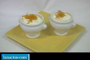 Sopa crema de puerros con naranja