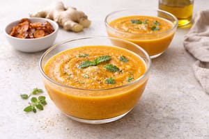 Crema fría de zanahoria asada