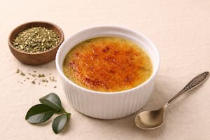 Creme Brulee de yerba mate