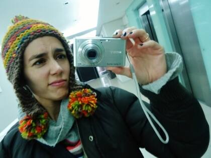 Creo que éste es el lado que me "cubre" la frente (¡!)