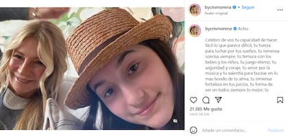 Cris Morena dedicó un emotivo video a su nieta