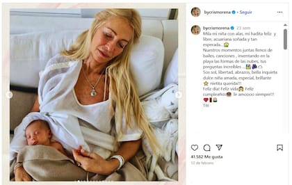 Cris Morena often expressed her love and affection for her grandchildren