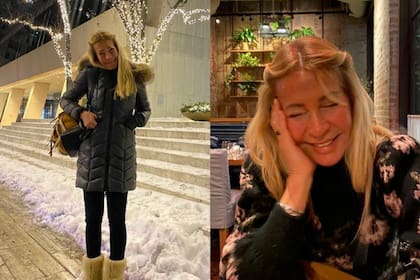 Cris Morena paseando y disfrutando del invierno en Nueva York