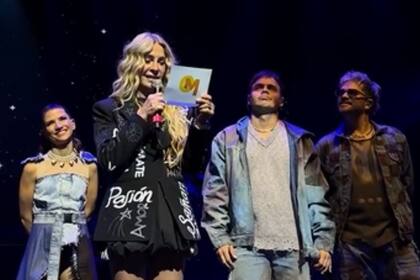 Cris Morena reapareció públicamente en el show de Erreway tras la muerte de su nieta Mila (Foto: Captura de video)