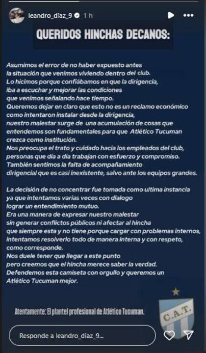 Crisis en Atlético Tucumán: el plantel explotó contra la dirigencia.