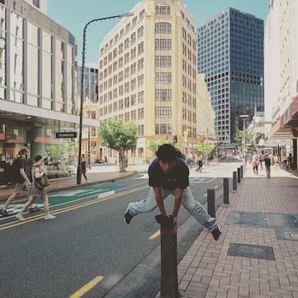 Cristian en Auckland.