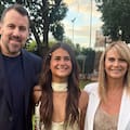 Así fue el reencuentro de Amalia Granata y El Ogro Fabbiani en la graduación de su hija Uma