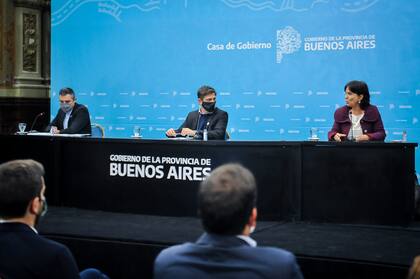 Cristian Girard, Axel Kicillof y Mercedes Marcó del Pont