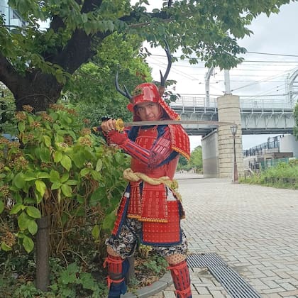 Cristian hizo cosplay en Japón.