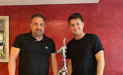 Cristian Malaspina, presidente de Argentinos Juniors, y Valentín Jaremtchuk, cofundador de Win Investments