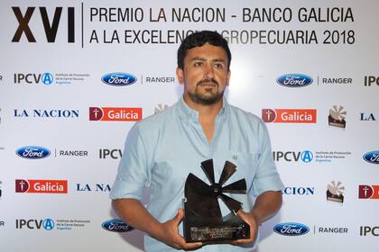 Cristian Martínez, encargado de la cabaña Jotabe, de Caldenes SA.