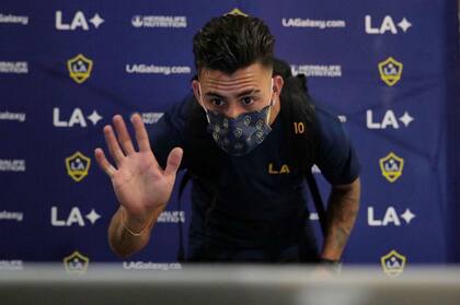 Cristian Pavón, delantero de LA Galaxy, que integra el Grupo F del torneo de reinicio
