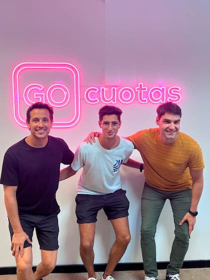 Cristian Rennella, Facunto Toraño y Emiliano Canova co fundadores GOcuotas.