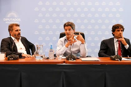 Cristian Ritondo, Luciano Laspina y Hernán Lacunza