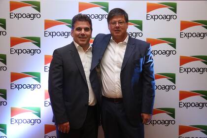 Cristian Ritondo, ministro de Seguridad de la provincia de Buenos Aires y Martín Schvartzman, director de Expoagro