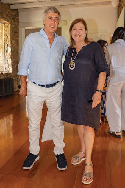 Cristián y
María Costantini,
hermanos de
Eduardo