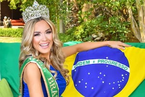 Miss Brasil se mete de lleno en la campaña electoral de Trump y llama la atención en Las Vegas