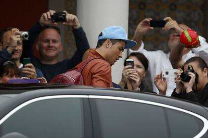 Cristiano llegó y aún no entrenó