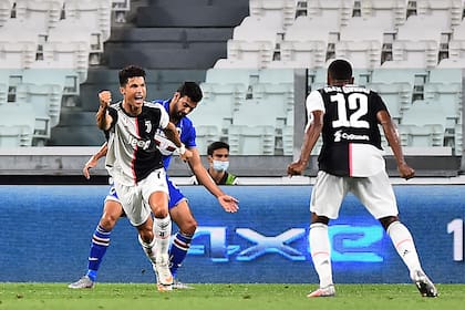 Cristiano Ronaldo abrió la cuenta este domingo para la victoria de Juventus sobre Sampdoria