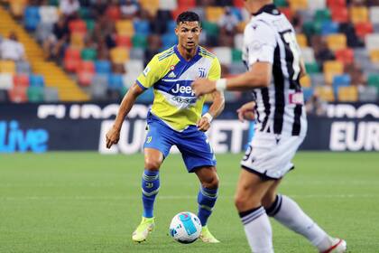 Cristiano Ronaldo frente al Udinese por la Serie A de Italia